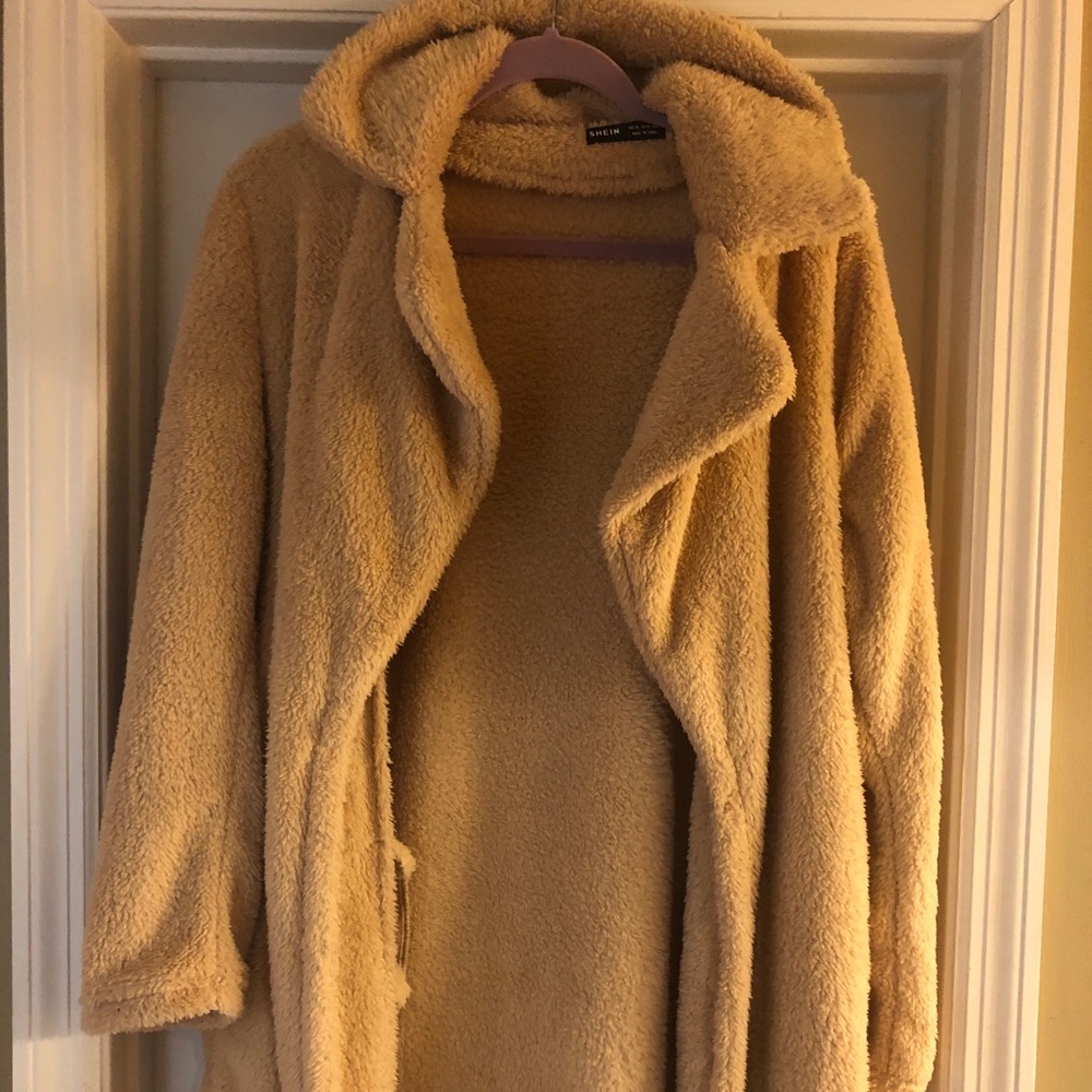 Shein fluffy coat